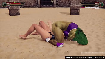 Jennifer vs alyssa nf3d female mma femdom combat