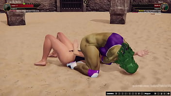 Jennifer vs alyssa nf3d female mma femdom combat