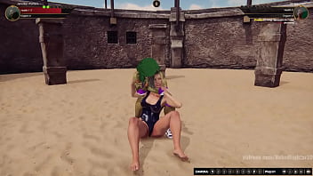 Jennifer vs alyssa nf3d female mma femdom combat