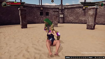 Jennifer vs alyssa nf3d female mma femdom combat