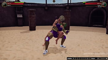 Jennifer vs alyssa nf3d female mma femdom combat