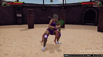 Jennifer vs alyssa nf3d female mma femdom combat