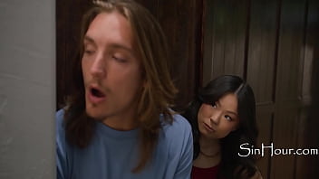 Blackmailed by tiny step sis for spying on step mom