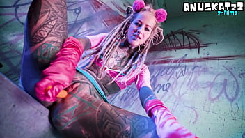 Tattoo slut solo dp with toys anal masturbation & atm
