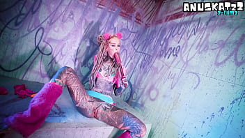 Tattoo slut solo dp with toys anal masturbation & atm