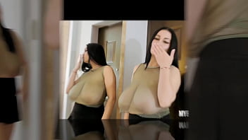 Huge tits babe changes many dresses and bra bouncing boobs helen star going out