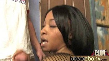 Busty black babe bubble bath group cocksuck 23