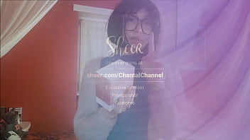 Chantal squirt with her new sex toy