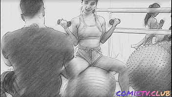 Oliver & willy at the gym