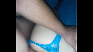 Doggy style panties pulled to the side