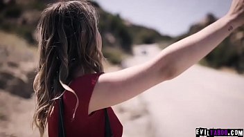 Stranded teen helped and fucked by stranger Stranded teen helped and fucked by stranger