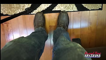 Brunette jamie litton and blonde piper share a cock to ride and get milked