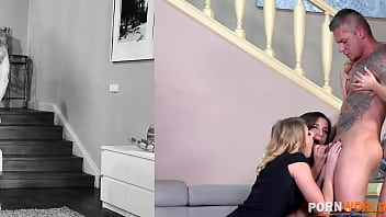 Pussy abundance one cock stuffs shaved pussies and asses