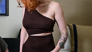 Kat dressing and undressing trying on multiple outfits