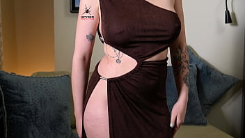 Kat dressing and undressing trying on multiple outfits