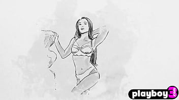 Hot babe showed her amazing body after hot striptease session for the playboy