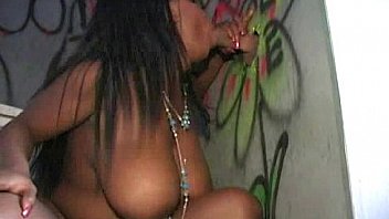 Cute ebony gives a mean blowjob 16