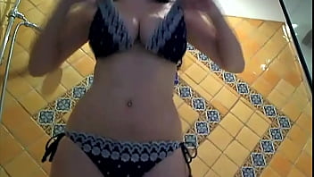 Jelena jensen soaps up her tushie during the shower time in jacuzzi