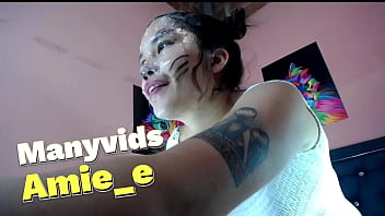 Whore destroying his throat