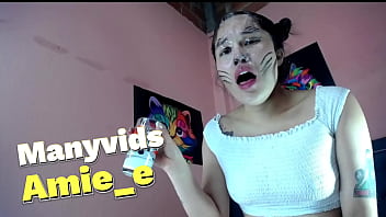 Whore destroying his throat