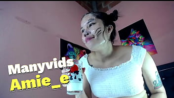 Whore destroying his throat