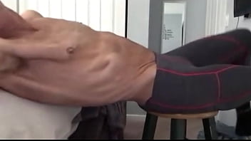 Mayofascial Release On Stool With Spandex Pants thumbnail