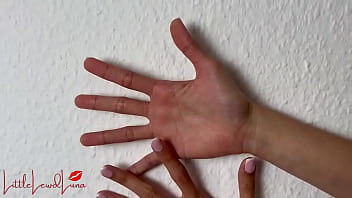 Hand fetish #1 cute asian gives you her 1st hand play beautiful long fingers