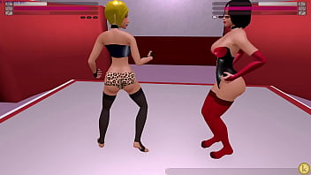 Jacinta vs brenda kinky fight club lesbian sexfight strap on