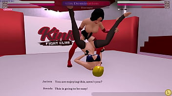 Jacinta vs brenda kinky fight club lesbian sexfight strap on