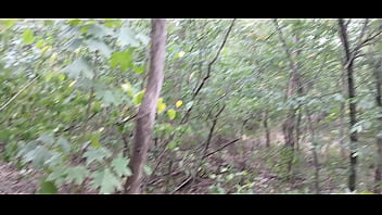 Girls jerk off in the forest