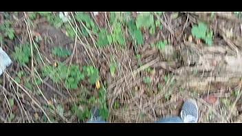 Girls jerk off in the forest