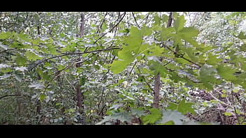 Girls jerk off in the forest