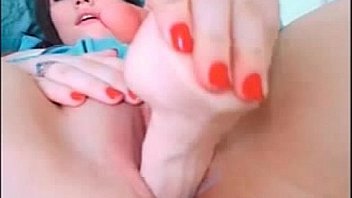 Close up masturbate pussy big dildo