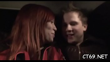 Obscene bitch gladly opens her mouth to collect cum on her face