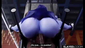 Widowmaker es follada a nivel critico en el gym