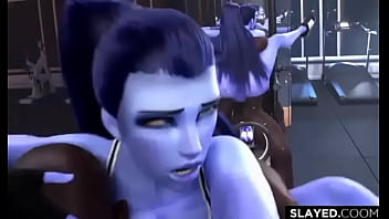 Widowmaker es follada a nivel critico en el gym