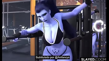 Widowmaker es follada a nivel critico en el gym