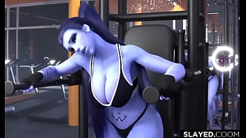 Widowmaker es follada a nivel critico en el gym