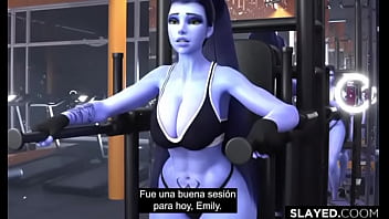 Widowmaker es follada a nivel critico en el gym