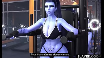 Widowmaker es follada a nivel critico en el gym