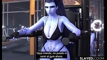 Widowmaker es follada a nivel critico en el gym