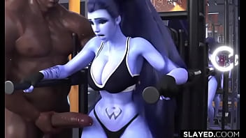 Widowmaker es follada a nivel critico en el gym