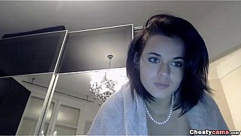 Brunette before going out