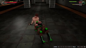 Jerle vs luchabelle nf3d mixed mma combat maledom