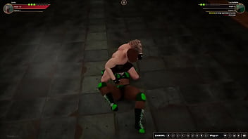 Jerle vs luchabelle nf3d mixed mma combat maledom