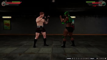 Jerle vs luchabelle nf3d mixed mma combat maledom