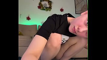 Stretching tight pink pussy