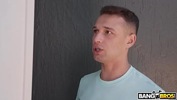 Rubbing oil over big booty