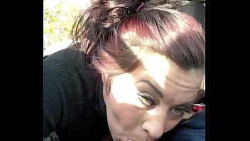 Thick White Girl With An Amazing Ass Sucks Dick While Her Man Is Driving And Then She Takes A Load Of Cum On Her Big Booty After He Fucks Her On The Side Of The Street thumbnail