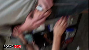 Cock hungry latina vicki chase destroys five dicks at dan's orgy